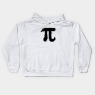 Black and white pi sign Kids Hoodie